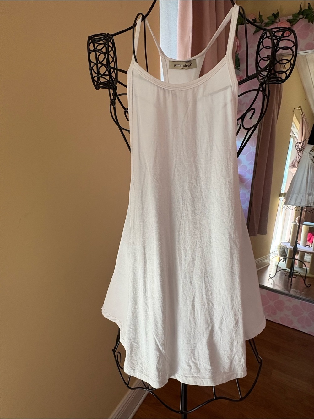 Lightweight White Camisole Slip Dress - Unknown Brand